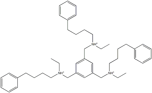 1,3,5-Benzenetriyltris[N-ethyl-N-(4-phenylbutyl)methanaminium]