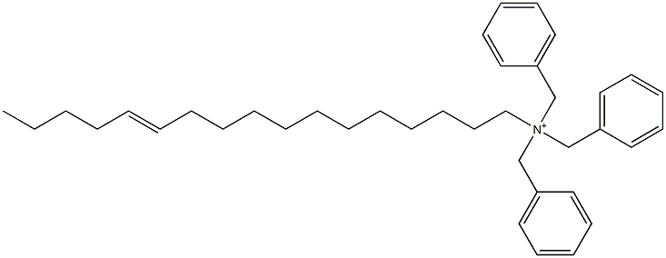 (12-Heptadecenyl)tribenzylaminium 结构式