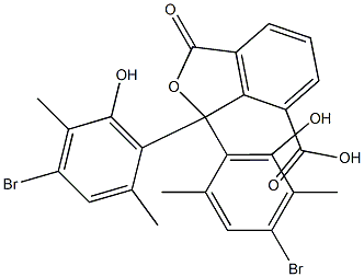 1,1-Bis(4-bromo-6-hydroxy-2,5-dimethylphenyl)-1,3-dihydro-3-oxoisobenzofuran-7-carboxylic acid Structure
