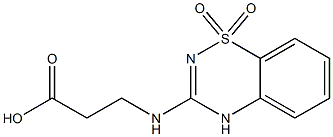 3-[(2-Carboxyethyl)amino]-4H-1,2,4-benzothiadiazine 1,1-dioxide Structure
