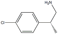 (R)-2-(4-クロロフェニル)-1-プロパンアミン 化学構造式
