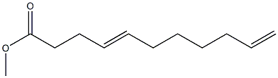4,10-Undecadienoic acid methyl ester Structure