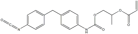 Acrylic acid 2-[p-(p-isocyanatobenzyl)phenylcarbamoyloxy]-1-methylethyl ester