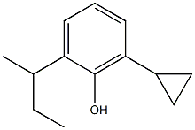 2-sec-Butyl-6-cyclopropylphenol Struktur