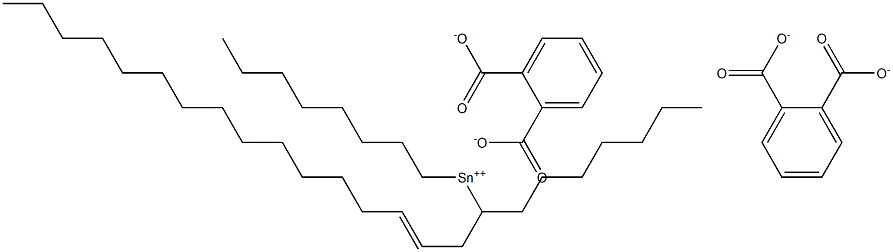 Bis[phthalic acid 1-(2-hexadecenyl)]dioctyltin(IV) salt Structure