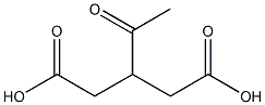 3-Acetylpentanedioic acid Struktur
