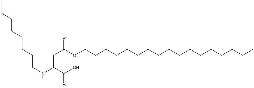 2-Octylamino-3-(heptadecyloxycarbonyl)propionic acid Structure