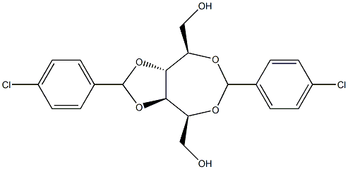 2-O,5-O:3-O,4-O-Bis(4-chlorobenzylidene)-D-glucitol Structure