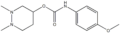 4-Methoxyphenylcarbamic acid 1,2-dimethyl-(1,2,3,4,5,6-hexahydropyridazin)-4-yl ester