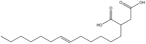 8-Pentadecene-1,2-dicarboxylic acid 结构式