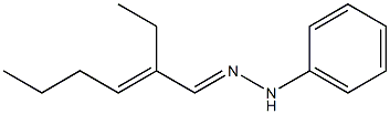 2-Ethyl-2-hexenal phenyl hydrazone Structure