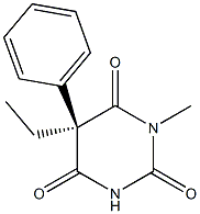 (5R)-5-Ethyl-1-methyl-5-phenylbarbituric acid Structure