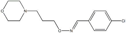 (E)-4-クロロベンズアルデヒドO-(3-モルホリノプロピル)オキシム 化学構造式
