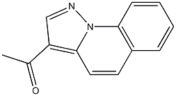 3-アセチルピラゾロ[1,5-a]キノリン 化学構造式