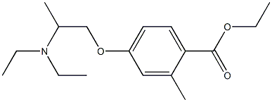 p-[2-(Diethylamino)propoxy]methylbenzoic acid ethyl ester Struktur