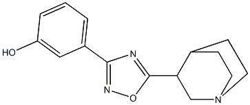  5-(1-Azabicyclo[2.2.2]octan-3-yl)-3-(3-hydroxyphenyl)-1,2,4-oxadiazole