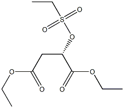 [S,(-)]-2-[(エチルスルホニル)オキシ]こはく酸ジエチル 化学構造式