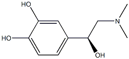 (+)-4-[(S)-2-(Dimethylamino)-1-hydroxyethyl]-1,2-benzenediol Structure