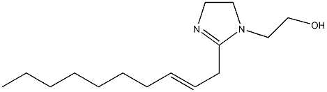 2-(2-Decenyl)-2-imidazoline-1-ethanol Struktur