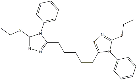 5,5'-(1,5-Pentanediyl)bis[4-(phenyl)-3-ethylthio-4H-1,2,4-triazole]