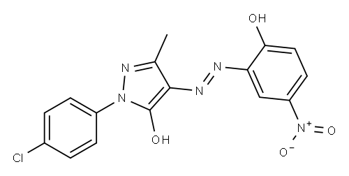 1-(p-Chlorophenyl)-4-(2-hydroxy-5-nitrophenylazo)-3-methyl-1H-pyrazol-5-ol