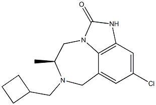 [5S,(+)]-9-Chloro-4,5,6,7-tetrahydro-5-methyl-6-cyclobutylmethylimidazo[4,5,1-jk][1,4]benzodiazepine-2(1H)-one