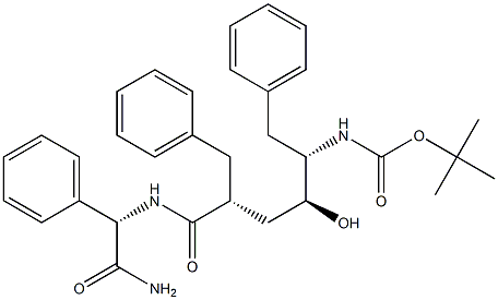 (S)-2-[[(2R,4S,5S)-5-(tert-Butoxycarbonylamino)-2-benzyl-4-hydroxy-6-phenylhexanoyl]amino]-2-phenylacetamide