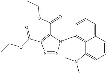 1-[8-(Dimethylamino)-1-naphtyl]-1H-1,2,3-triazole-4,5-dicarboxylic acid diethyl ester,,结构式