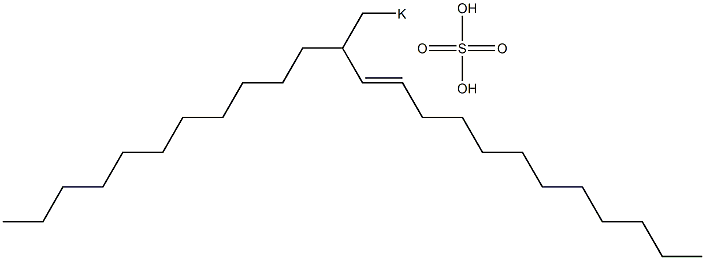 Sulfuric acid 2-undecyl-3-tetradecenyl=potassium ester salt