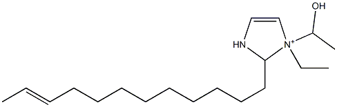 2-(10-Dodecenyl)-1-ethyl-1-(1-hydroxyethyl)-4-imidazoline-1-ium,,结构式