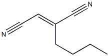 (E)-2-Butyl-2-butenedinitrile Struktur