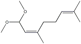 (2Z)-3,7-Dimethyl-2,6-octadienal dimethyl acetal Structure