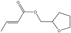 (E)-2-Butenoic acid tetrahydrofuran-2-ylmethyl ester Struktur