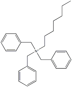 Heptyltribenzylaminium 结构式
