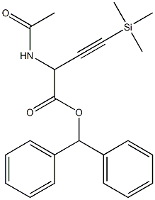  2-Acetylamino-4-(trimethylsilyl)-3-butynoic acid diphenylmethyl ester