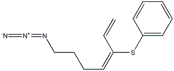 (3E)-7-Azido-3-(phenylthio)-1,3-heptadiene Struktur