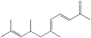 6,8,10-Trimethyl-3,5,9-undecatrien-2-one,,结构式