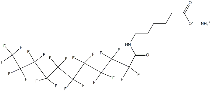 6-[(Henicosafluorodecyl)carbonylamino]hexanoic acid ammonium salt,,结构式