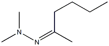 2-Hexanone dimethyl hydrazone 结构式