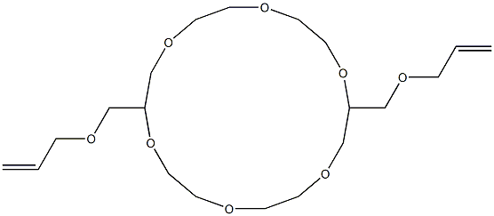 2,11-Bis(allyloxymethyl)-1,4,7,10,13,16-hexaoxacyclooctadecane Struktur