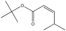 (Z)-4-Methyl-2-pentenoic acid tert-butyl ester Struktur