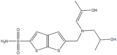  5-[[N-(2-Hydroxypropyl)-N-(2-hydroxy-1-propenyl)amino]methyl]thieno[2,3-b]thiophene-2-sulfonamide