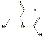 [R,(-)]-3-Amino-2-ureidopropionic acid Structure