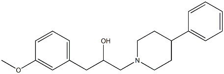 1-(3-Methoxyphenyl)-3-(4-phenyl-1-piperidinyl)-2-propanol Structure