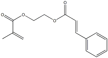エチレングリコール1-メタクリラート2-シンナマート 化学構造式