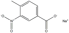 4-メチル-3-ニトロ安息香酸ナトリウム 化学構造式