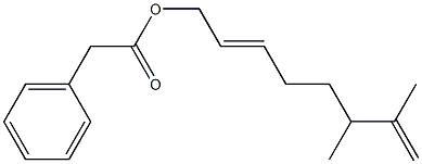 Phenylacetic acid 6,7-dimethyl-2,7-octadienyl ester