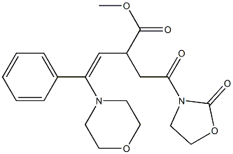 (Z)-4-Phenyl-4-morpholino-2-[2-oxo-2-(2-oxooxazolidin-3-yl)ethyl]-3-butenoic acid methyl ester