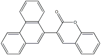 3-(9-Phenanthryl)-2H-1-benzopyran-2-one Structure