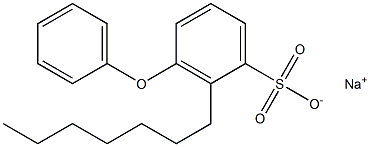 2-Heptyl-3-phenoxybenzenesulfonic acid sodium salt Struktur